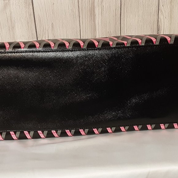 🎈HOLD🎈VICTORIA'S SECRET' TOP~ZIP CARRY~ALL TOTE BAG DOUBLE STRAP RIBBON LOGO - Picture 5 of 16